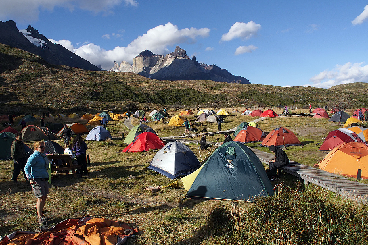 Campamento en Torres del Paine