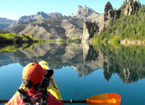 Excursão de caiaque de meio dia ao Lago Gutiérrez saindo de Bariloche. Bariloche, ARGENTINA